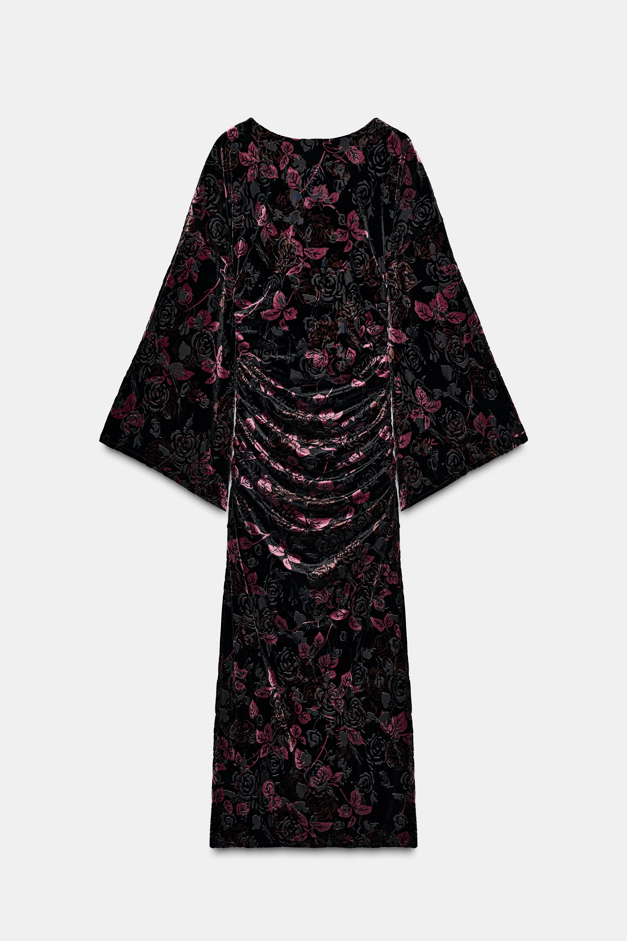 ROBE DRAPÉE EN VELOURS